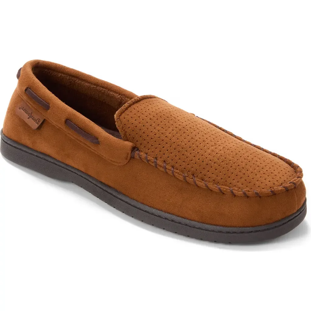 Keaton Microsuede Moccasin Slipper by Dearfoams
