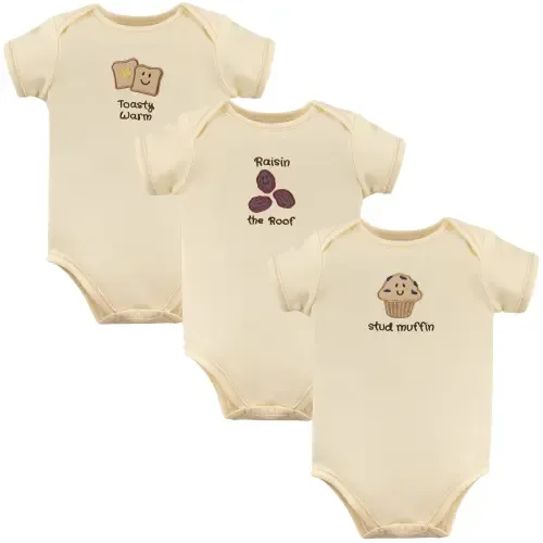 Organic Baby Bodysuit 3Pk by Touched by Nature