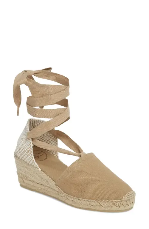 Valencia Wraparound Espadrille Wedge by Toni Pons