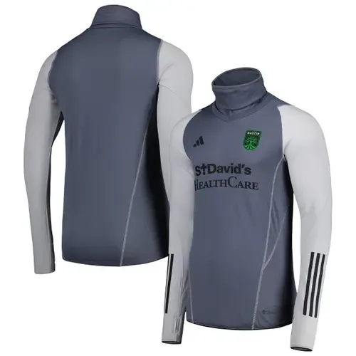 Adidas Gray Austin FC Warm Raglan Cold.rdy Top by adidas
