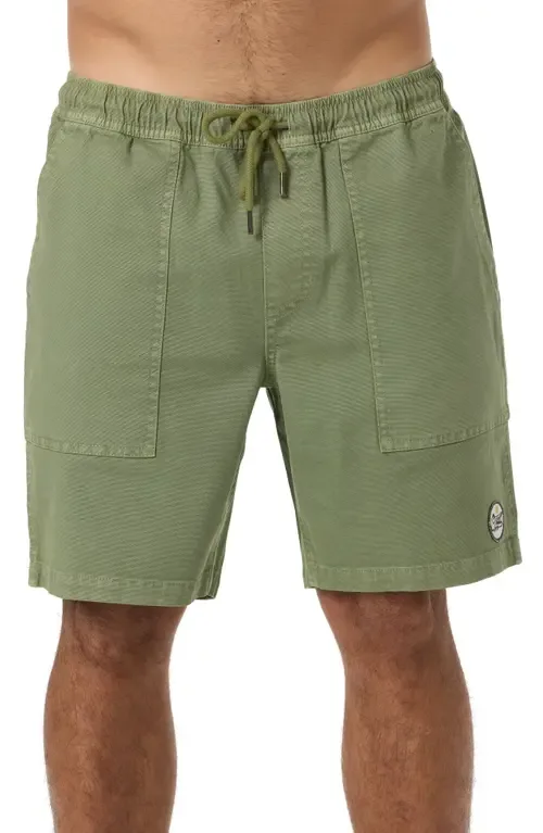 Ronan Field Cotton Canvas Drawstring Shorts by O'Neill