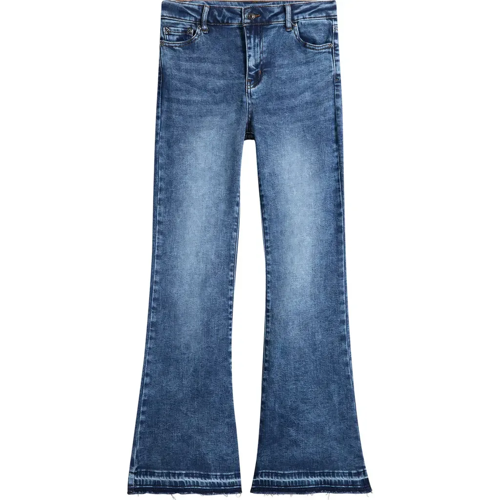 Release Hem Stretch Denim Flare Leg Jeans by Tractr
