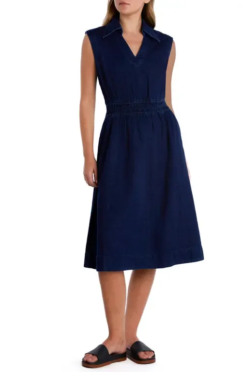 Denim A-Line Dress by Wash Lab Denim