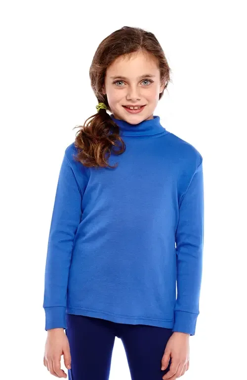 Long Sleeve Cotton Turtleneck Shirt by Leveret