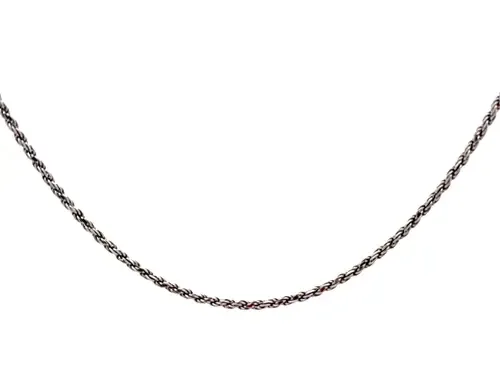 Sterling Silver Rope Chain Necklace, 20-Inch, 2 mm by Ancona Jewelry