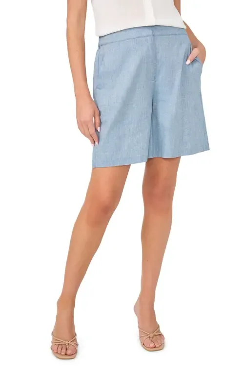 Pintuck Cotton & Linen Blend Shorts by halogen(r)