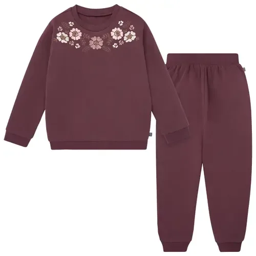 Embroidered Floral Sweatshirt and Jogger Set by Modern Moments™ by Gerber