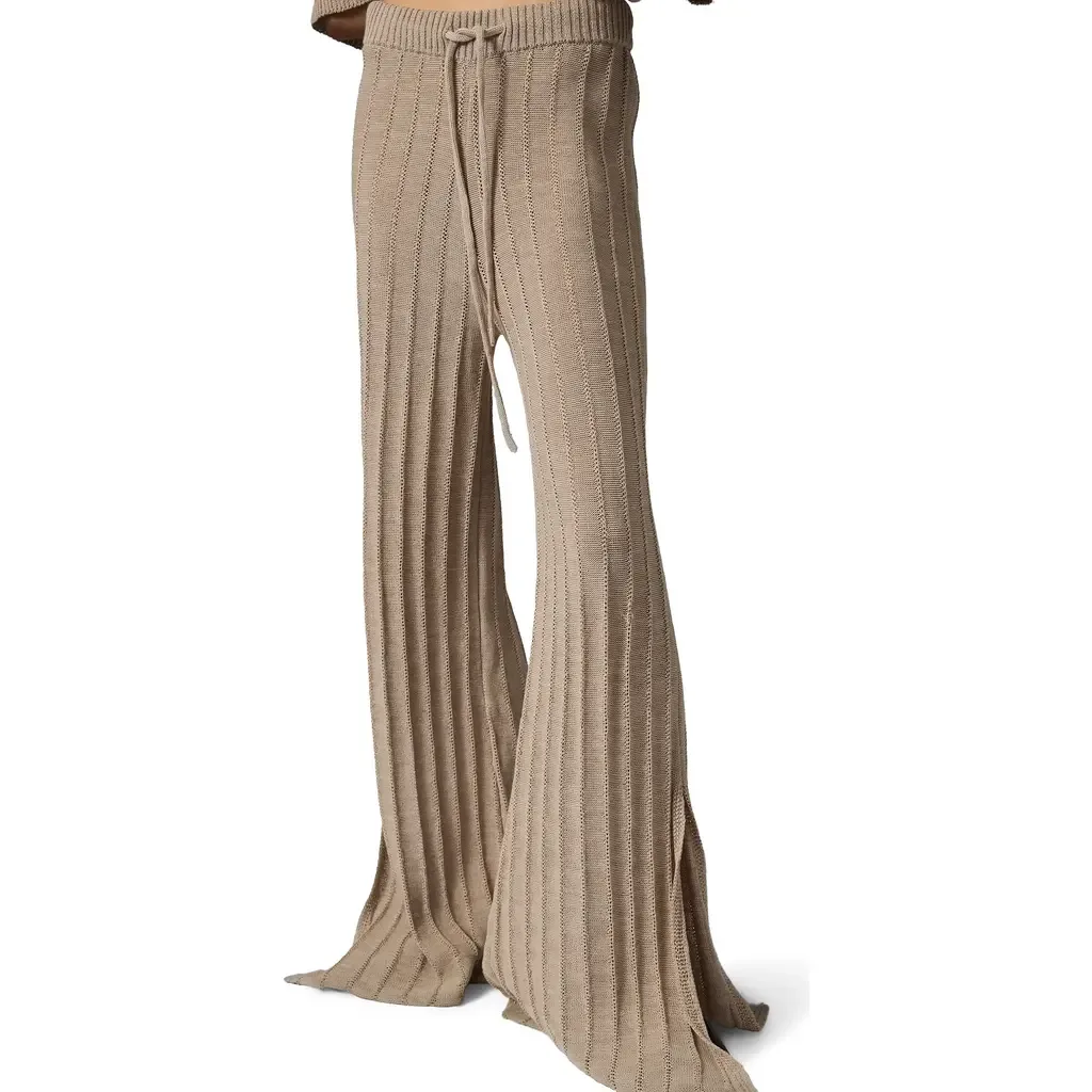 Tachia Linen Blend Wide Leg Pants