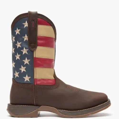 Patriotic Pull on Western Flag Boot by DURANGO
