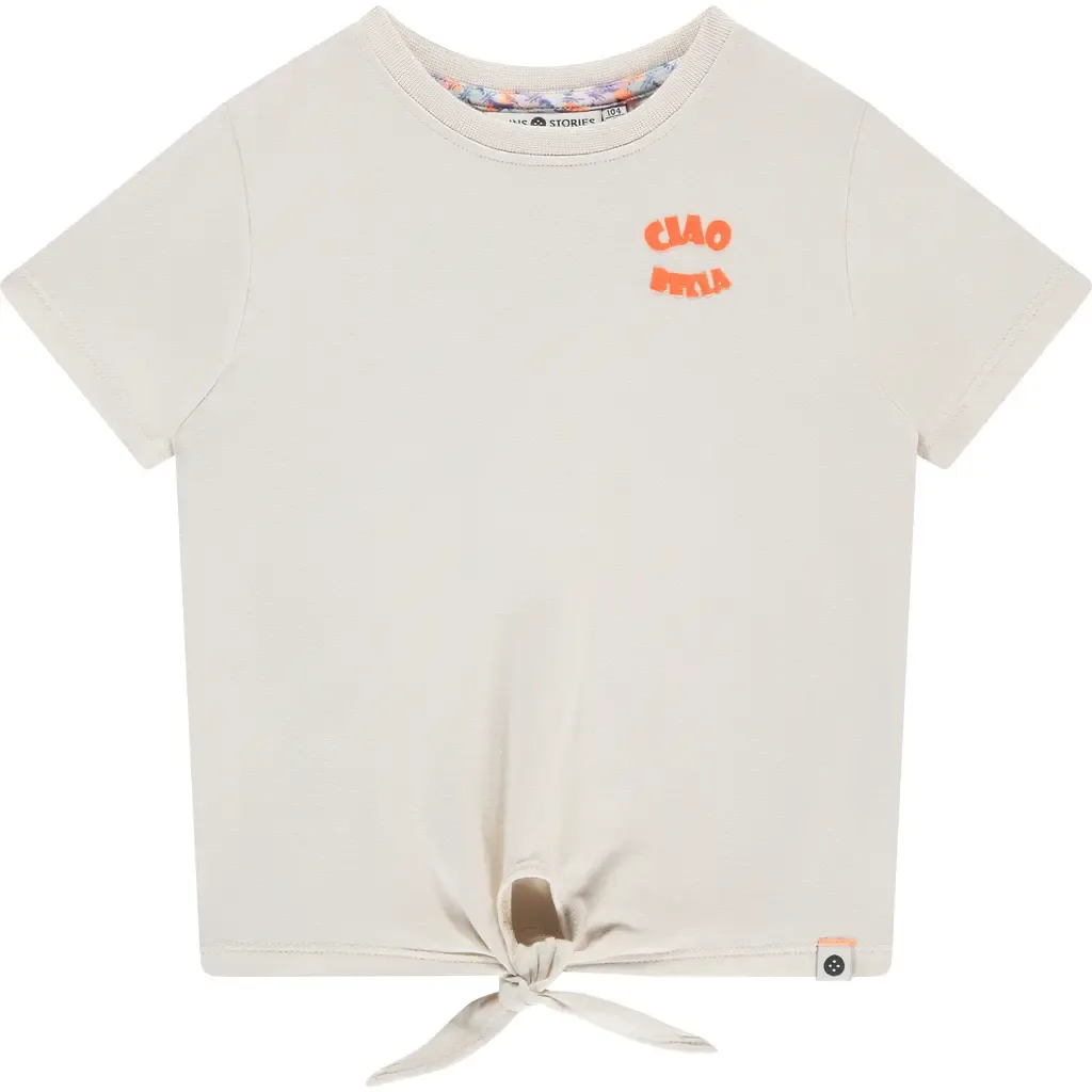 Tie Front T-Shirt by Stains and Stories by Babyface