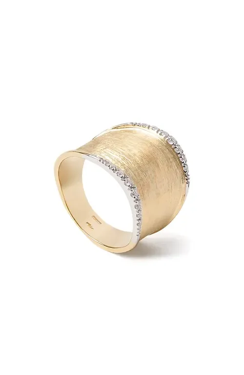 Lunaria Diamond Band Ring in 18K Yellow Gold by Marco Bicego