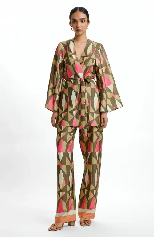 Leer Palazzo Pants by DIARRABLU