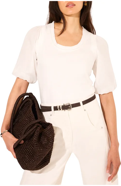 Cotton Puff Sleeve Top by MINT VELVET