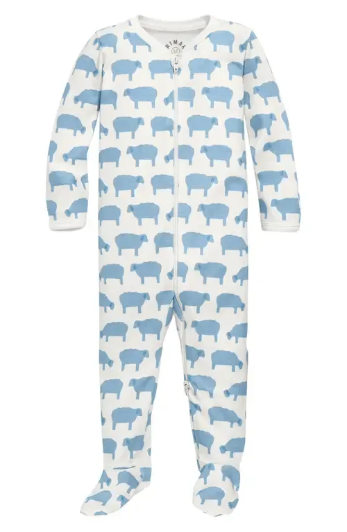 Animal Friends Organic Cotton Zip Footie by Primary