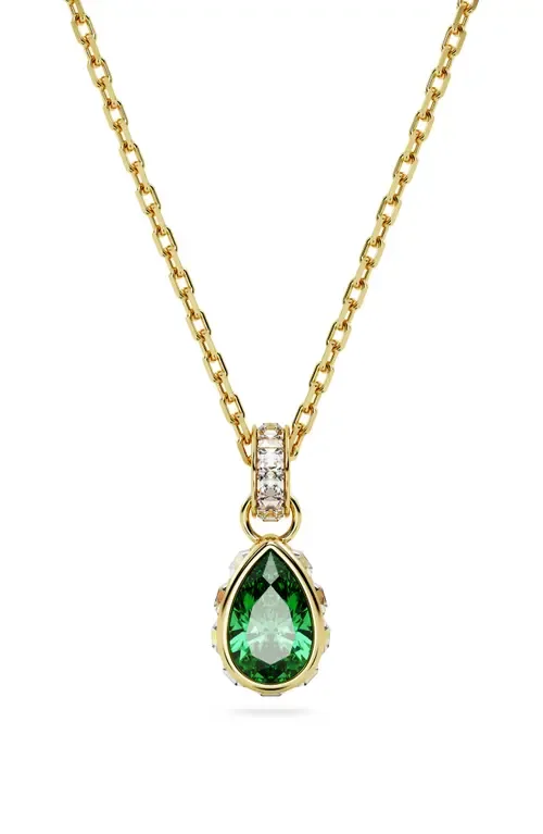 Chroma Pear Cut Pendant Necklace by Swarovski