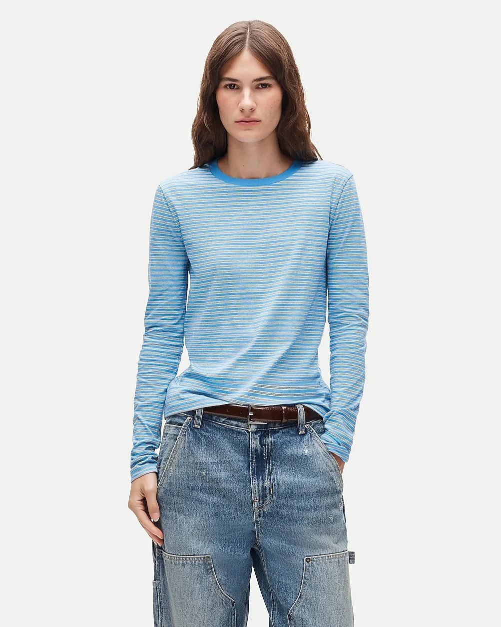 Vintage Jersey Long-Sleeve T-Shirt in Stripe by J.Crew