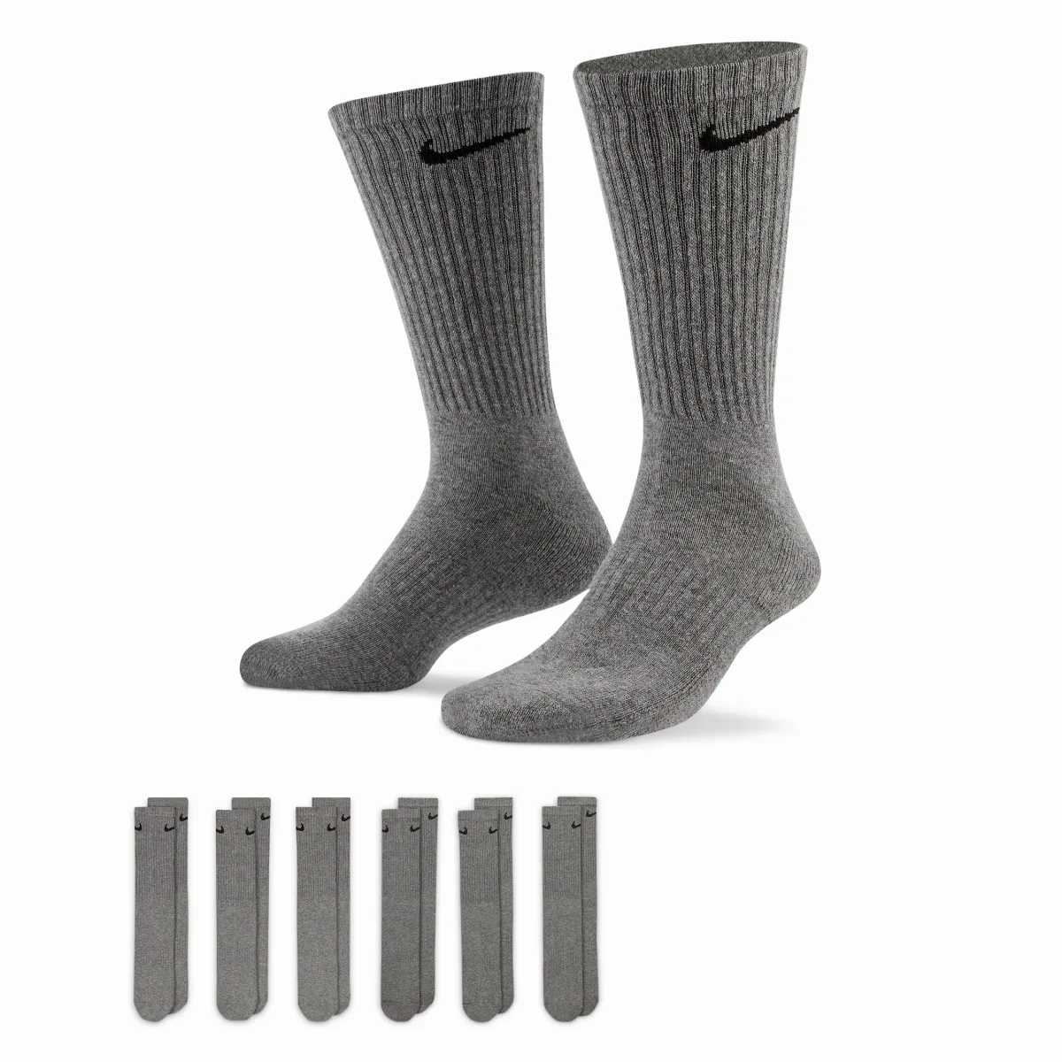 Everyday Cushioned Training Crew Socks (6 Pairs) by Nike