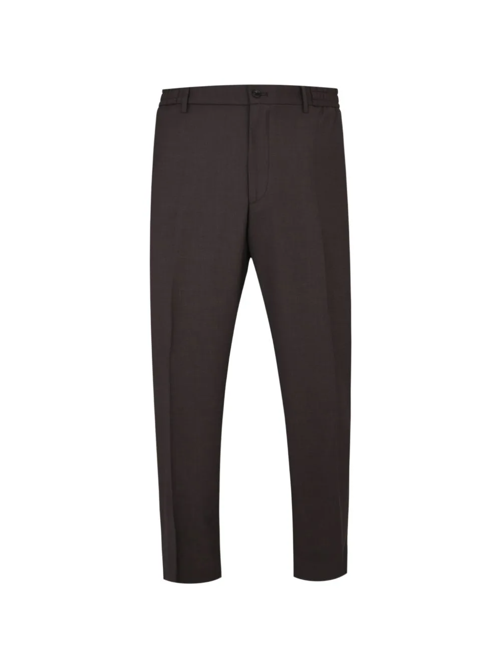 Carrot-Fit Silk Trousers by Tagliatore