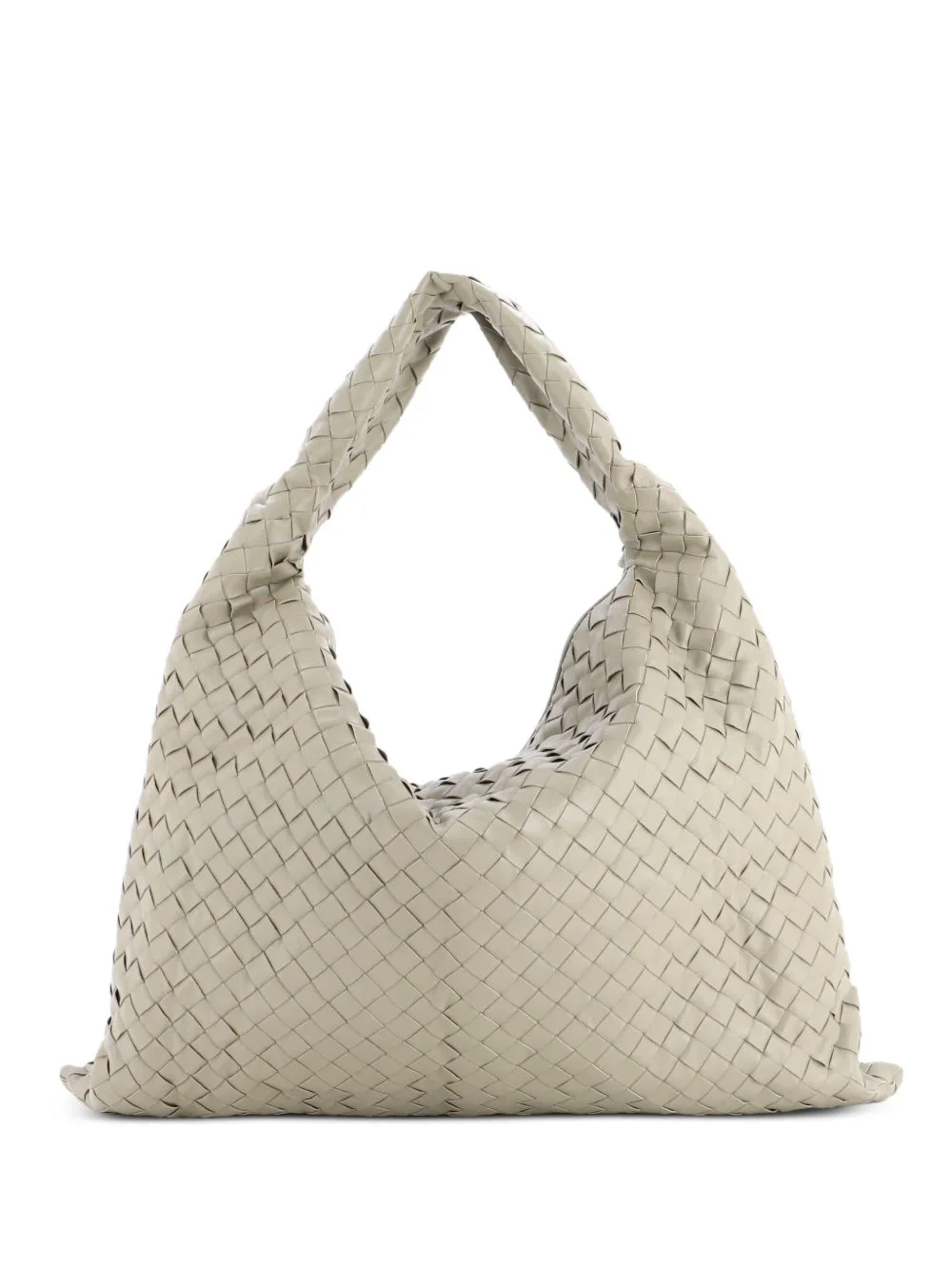 Hop Intrecciato Leather Large Hobo Bag by Bottega Veneta Pre-Owned