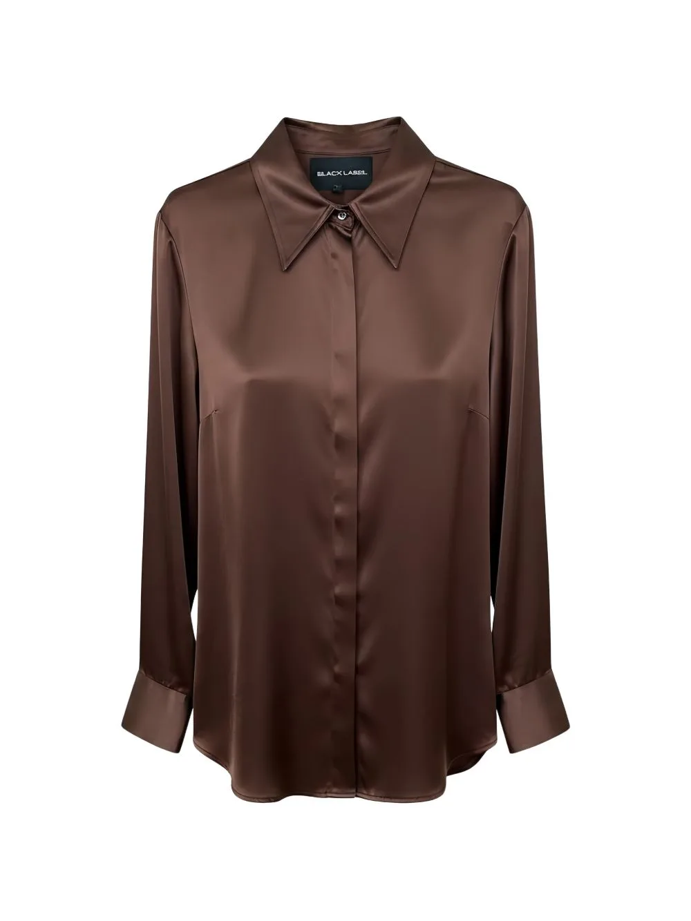 Long-Sleeve Satin Shirt by Rundholz Black Label