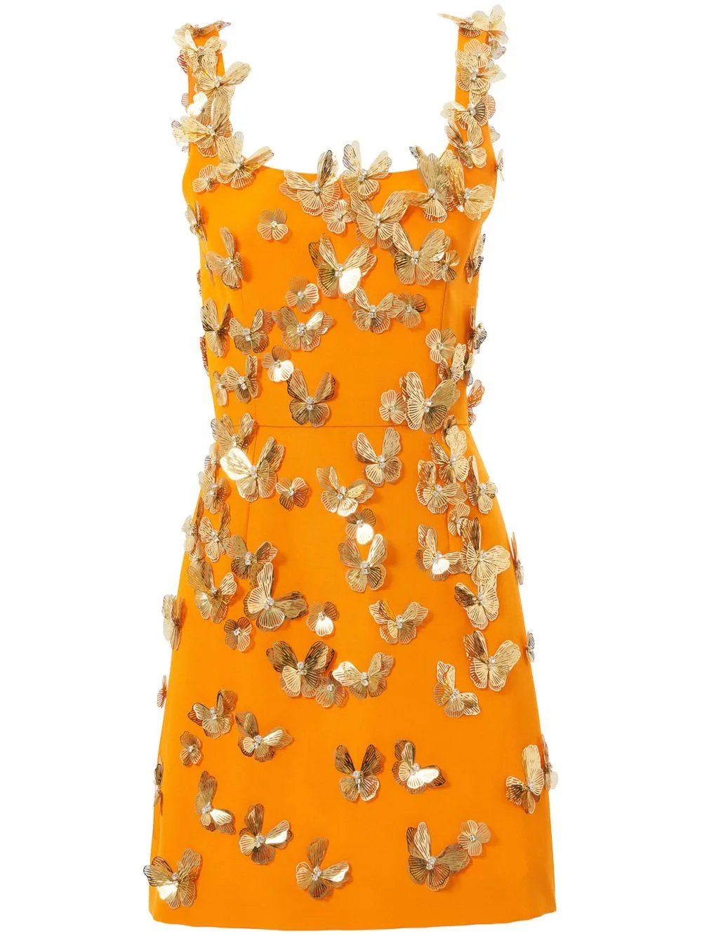 Butterfly-Embellished Mini Dress by Carolina Herrera