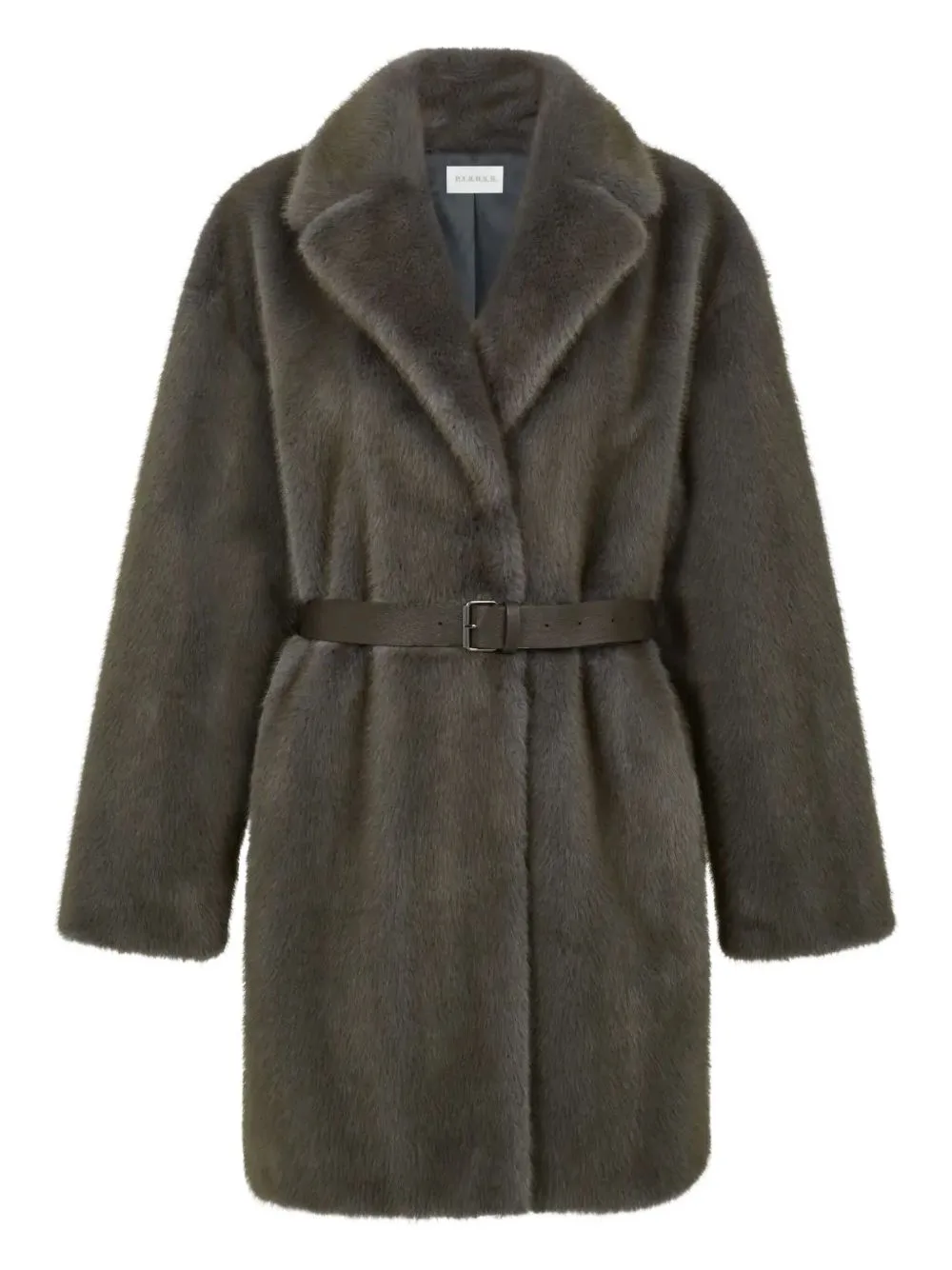 Belted Faux-Fur Coat by P.A.R.O.S.H.