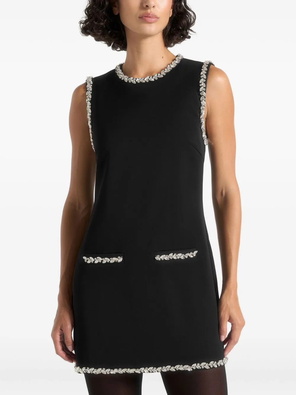 Cia Crystal Embellished Pocket Mini Dress