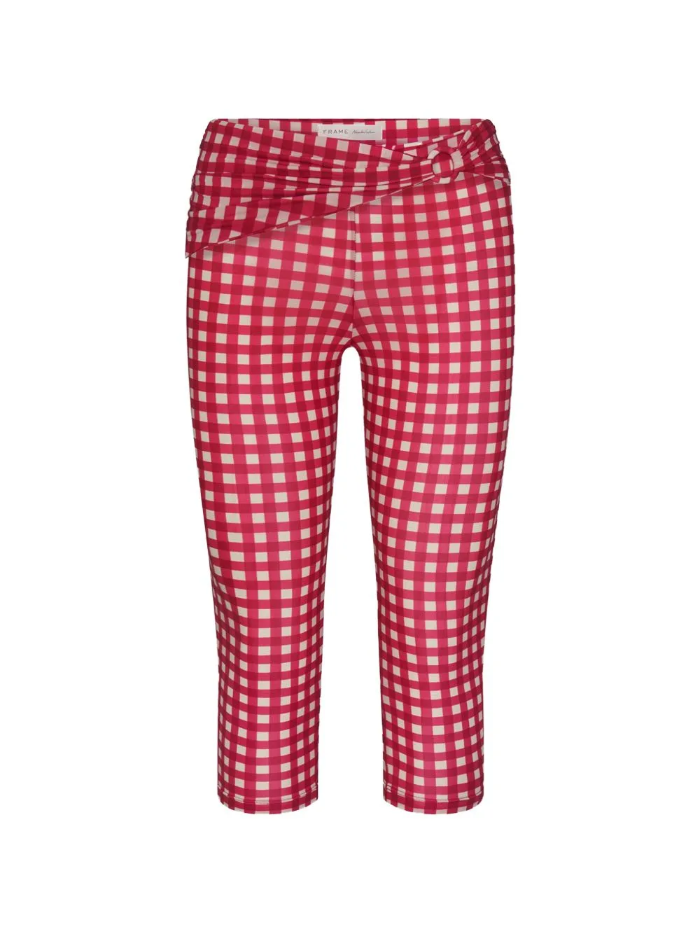 Casino Capri Gingham Cropped Trousers by FRAME