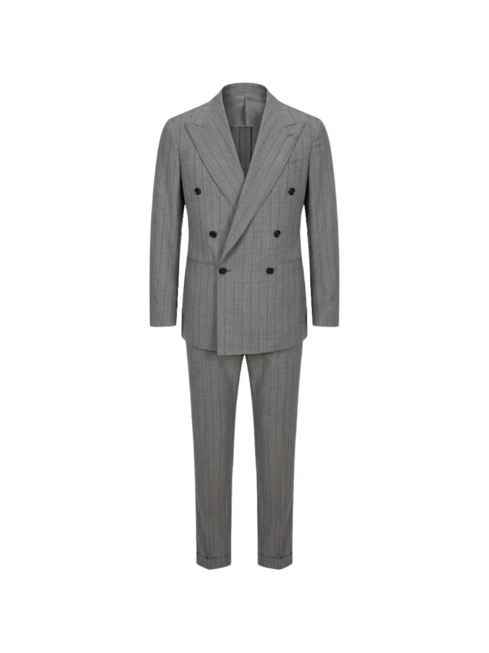 Beckham Double-Breasted Pinstriped Suit by FRANZESE COLLECTION