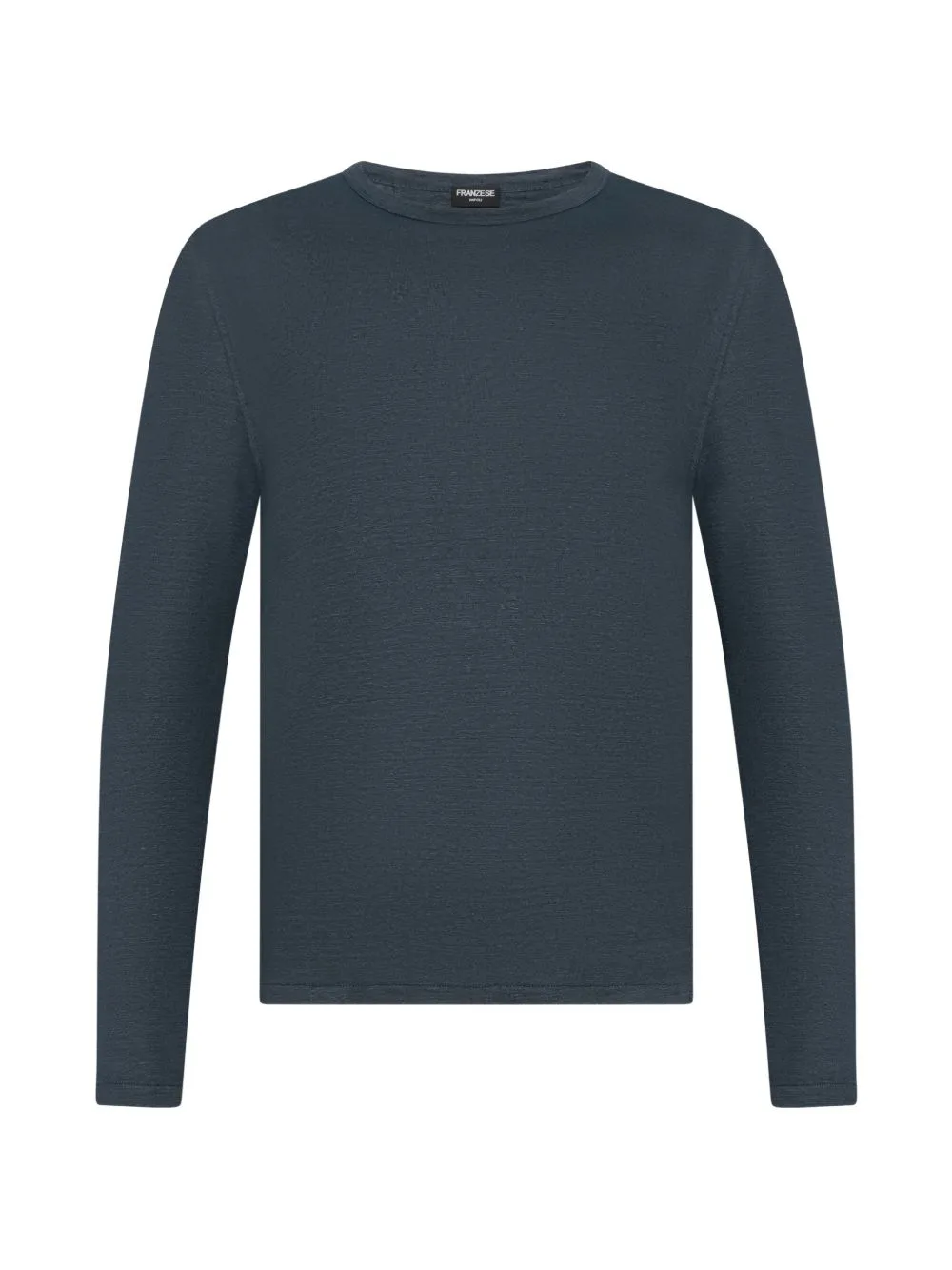 Crew-Neck Long-Sleeves T-Shirt by FRANZESE COLLECTION