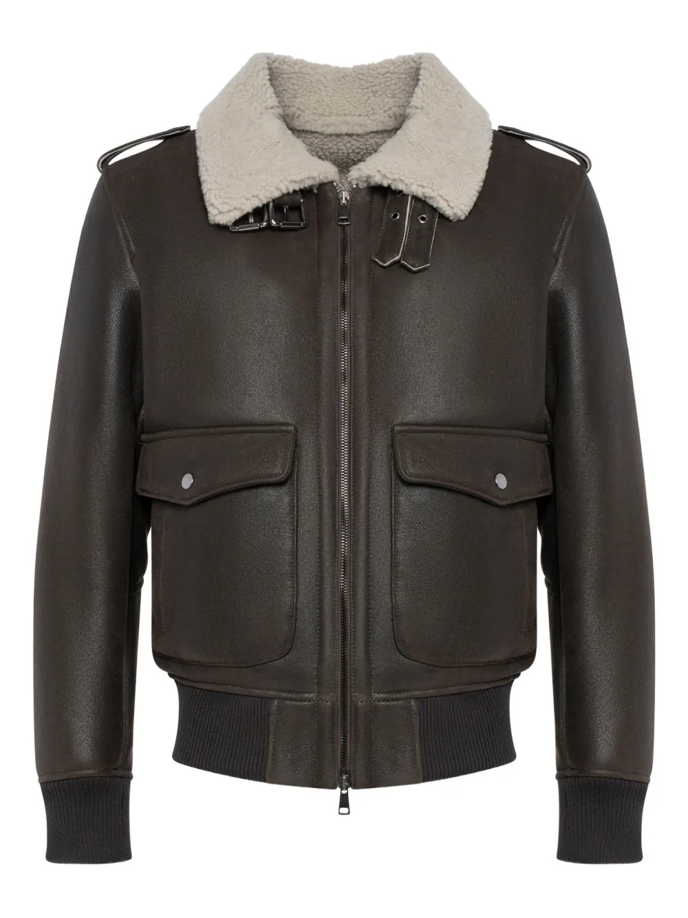 Tom Cruise Fur Collar Leather Jacket