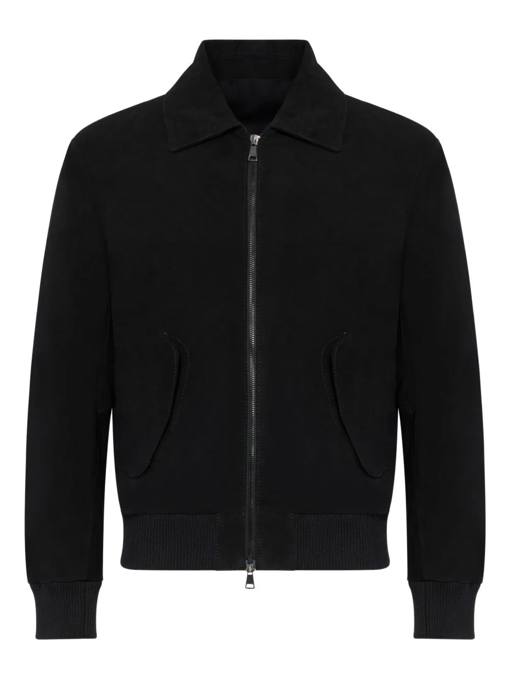 Zip Leather Jacket by FRANZESE COLLECTION