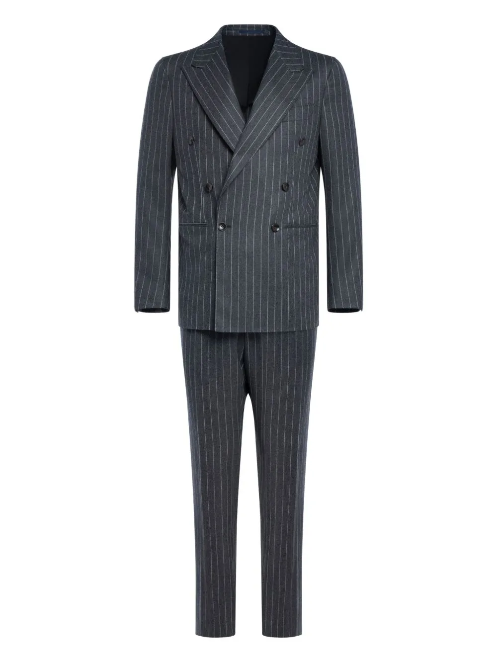 Double-Breasted Pinstripe Suit (set of Two) by FRANZESE COLLECTION