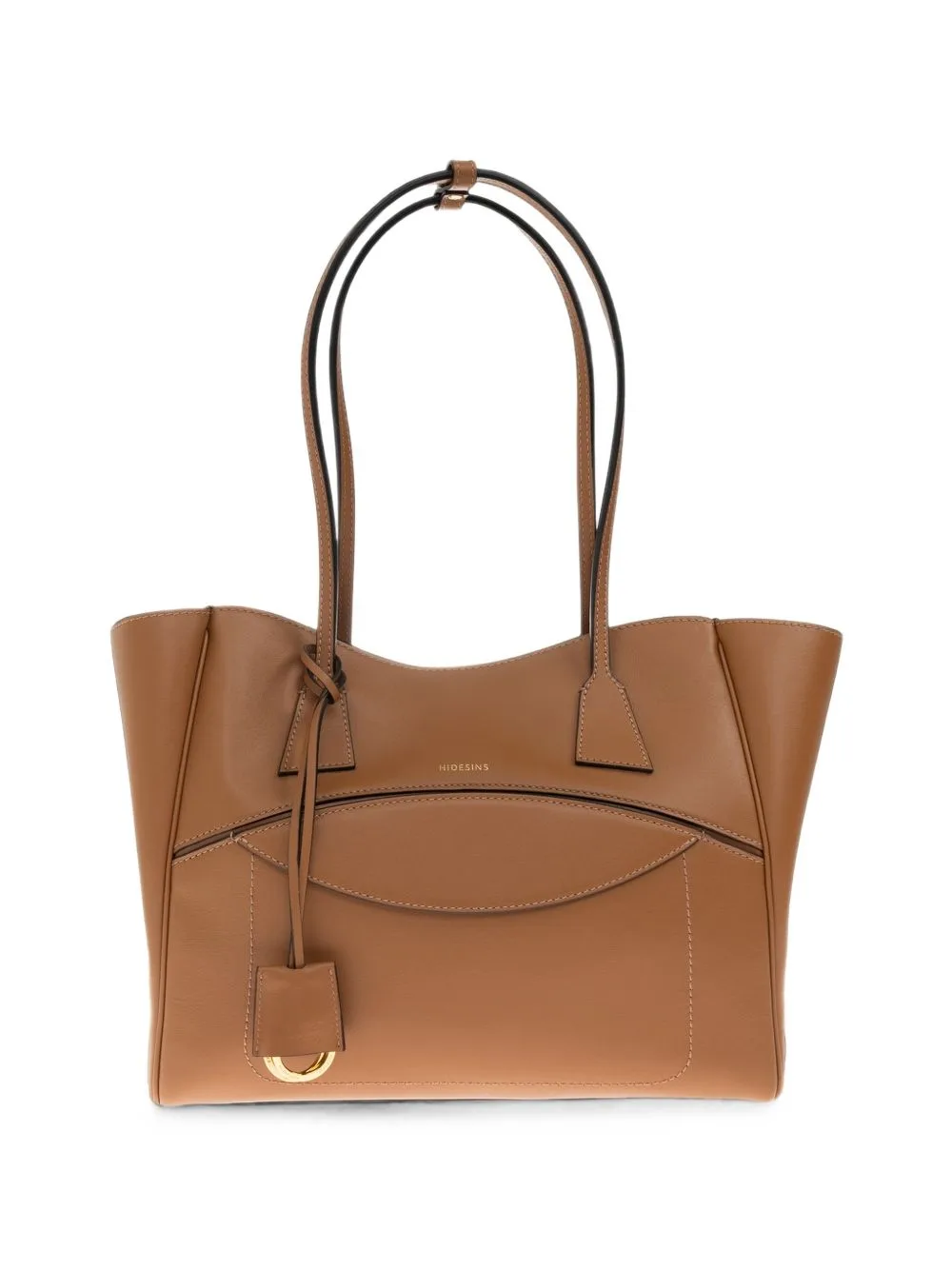Shopper Logo-Print Leather Tote Bag by HIDESINS