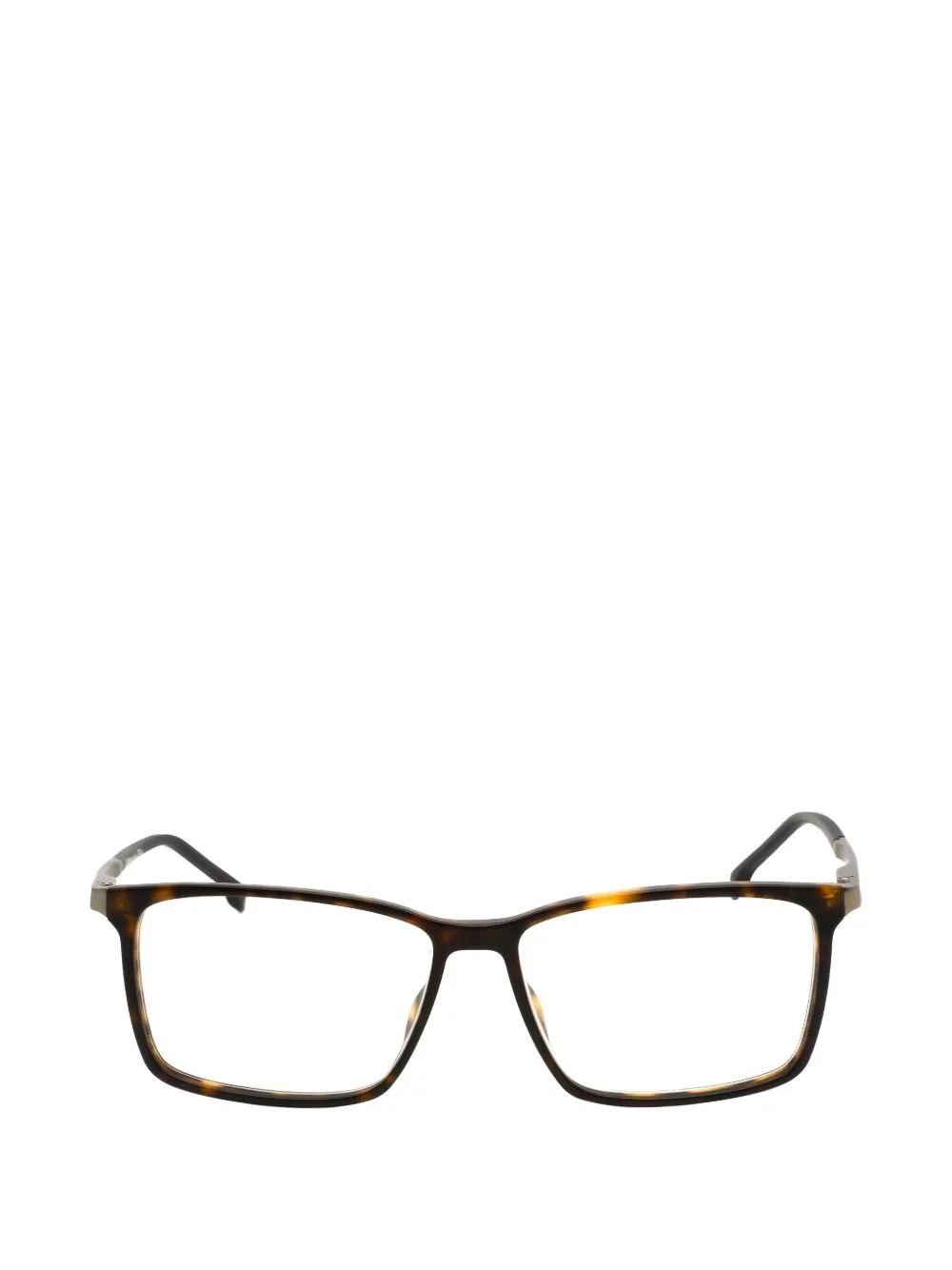 Tortoiseshell-Effect Rectangle-Frame Glasses by BOSS