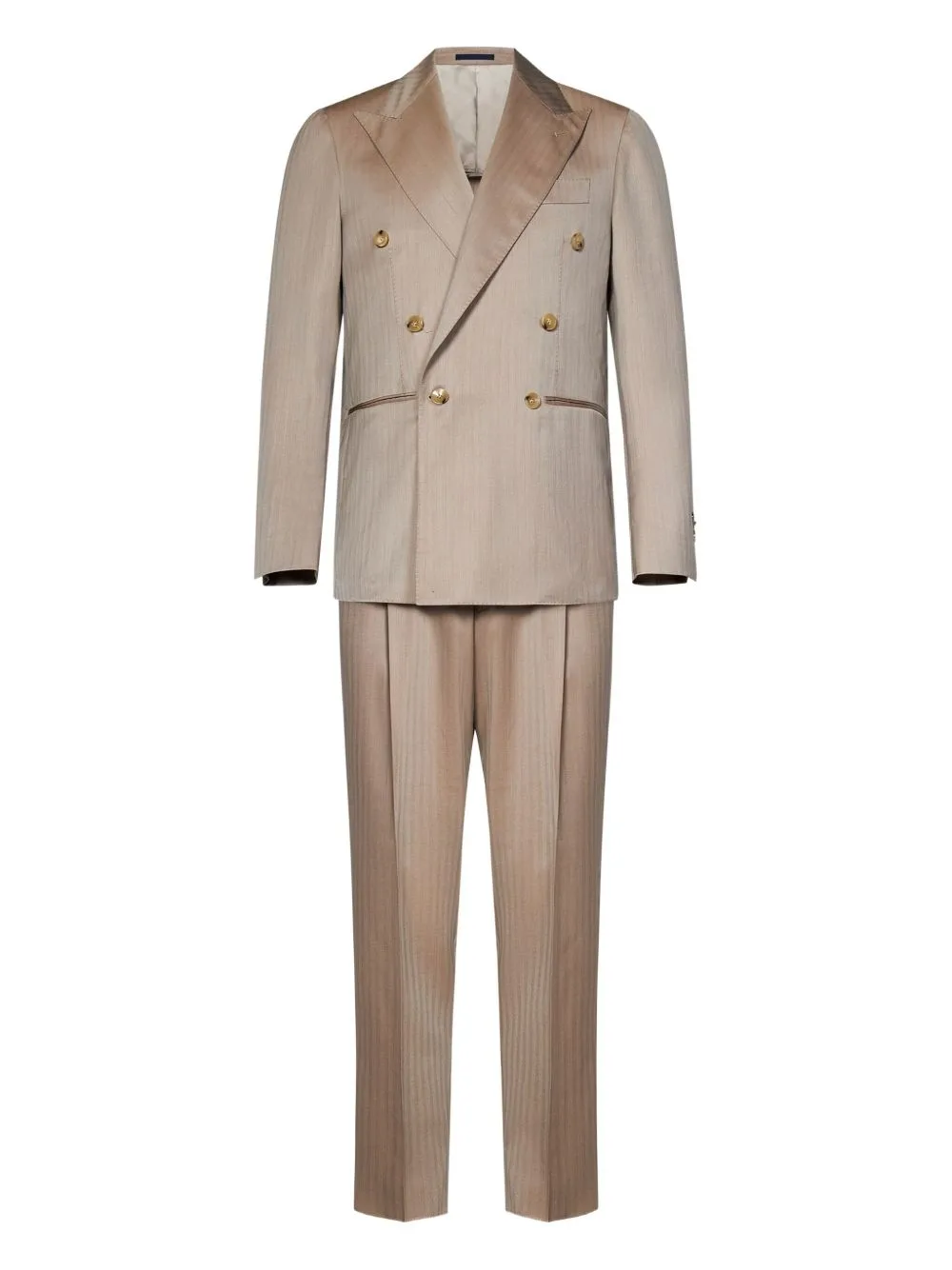 Double-Breasted Wool Suit by FRANZESE COLLECTION