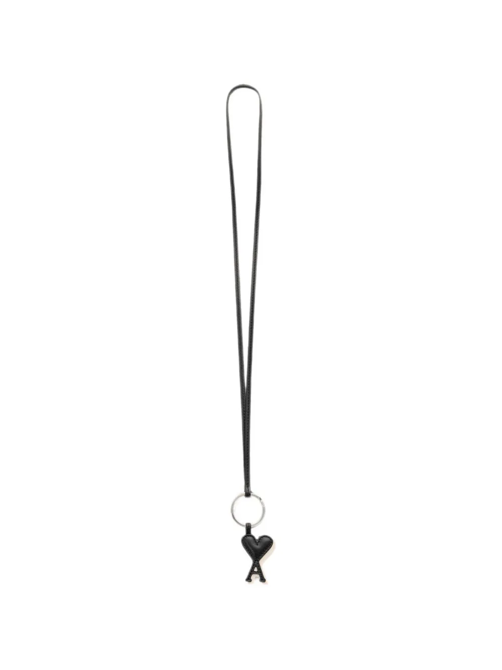 Cowhide Leather Keyring with Ami De Coeur by AMI Paris