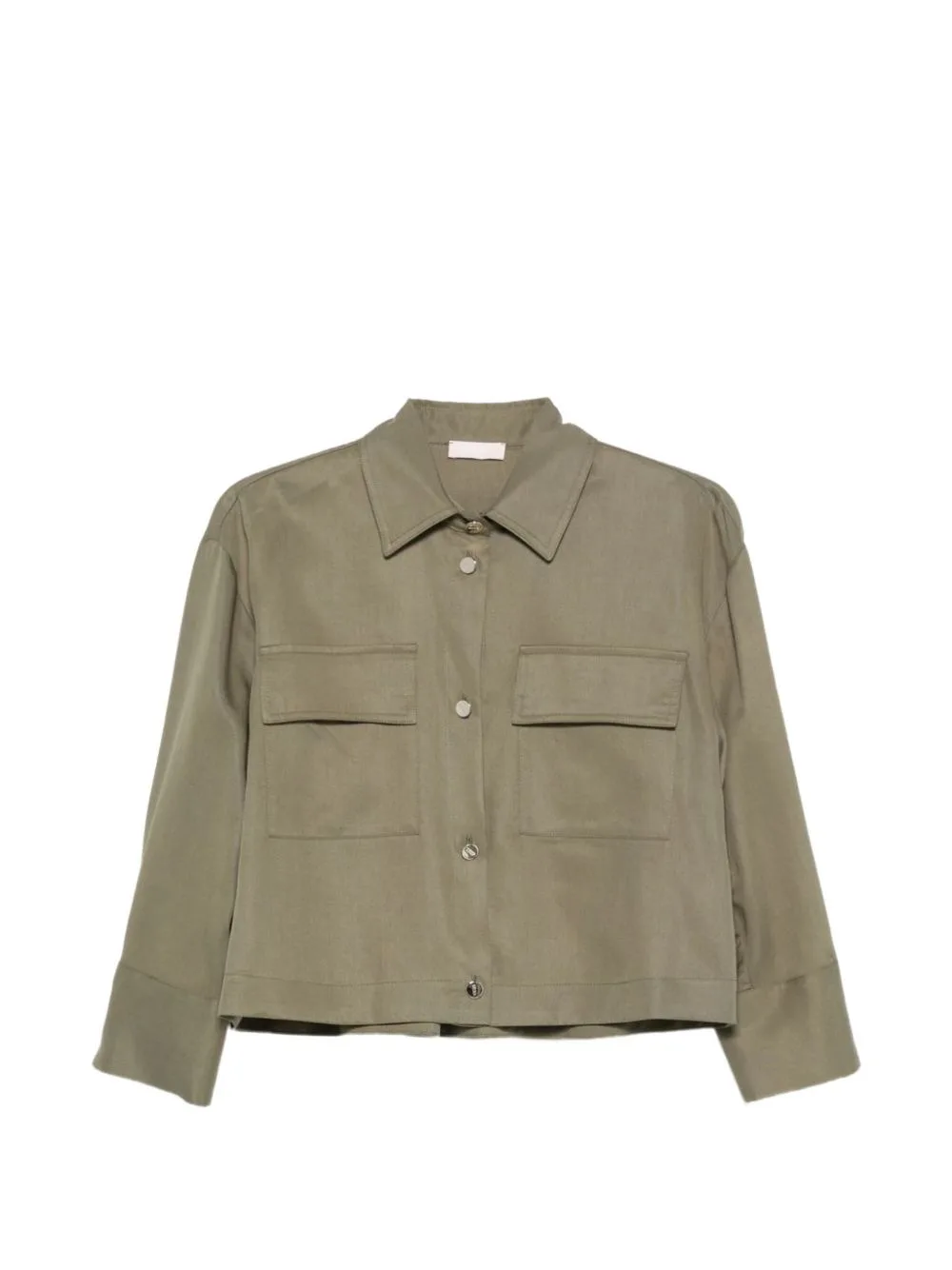 Cropped Shirt Khaki by LIU JO