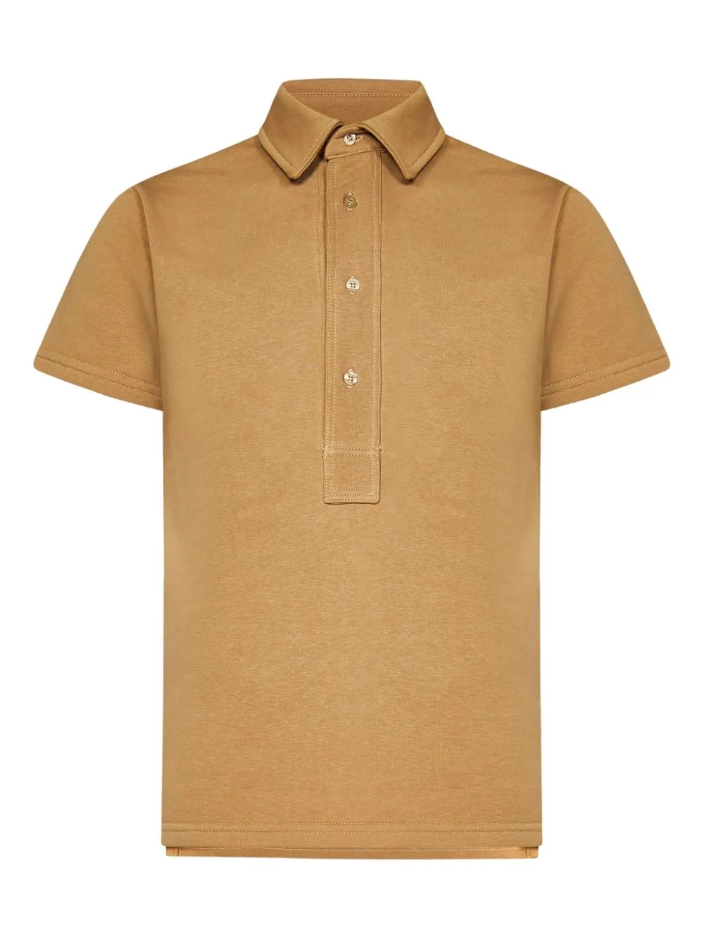Wimbledon Four-Button Placket Polo Shirt by FRANZESE COLLECTION