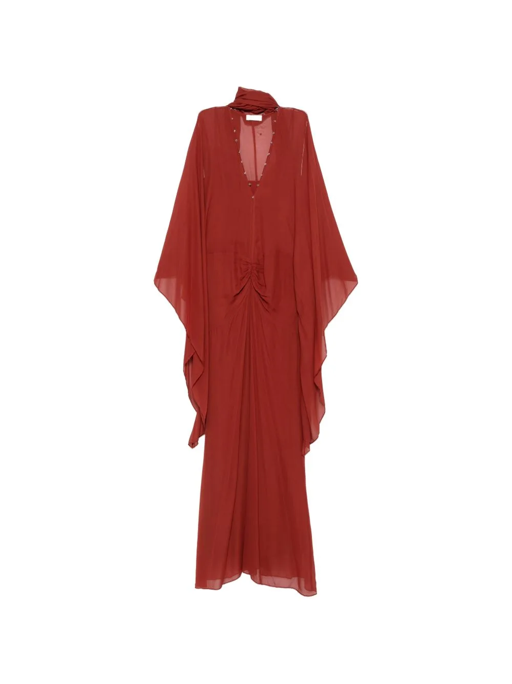 Florencia Ruched-Detail Maxi Dress by De La Vali