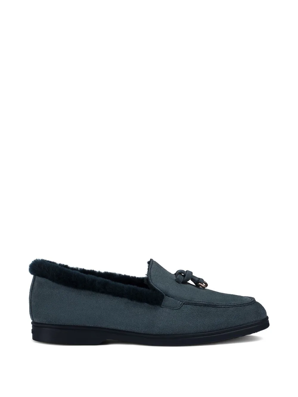 Fur-Trimmed Tassel Loafers by Doucal's