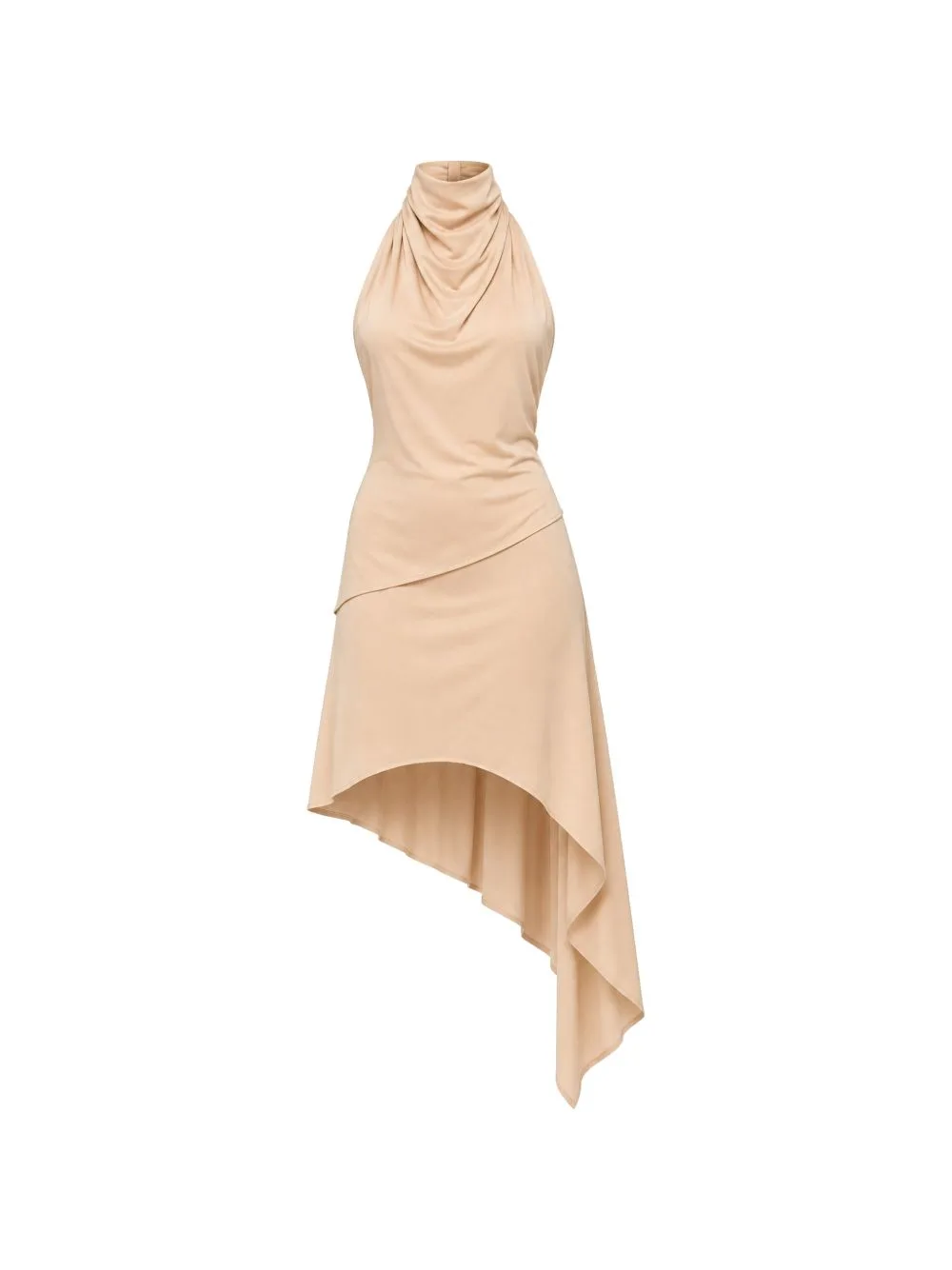 Asymmetric Halterneck Dress by VICOLO
