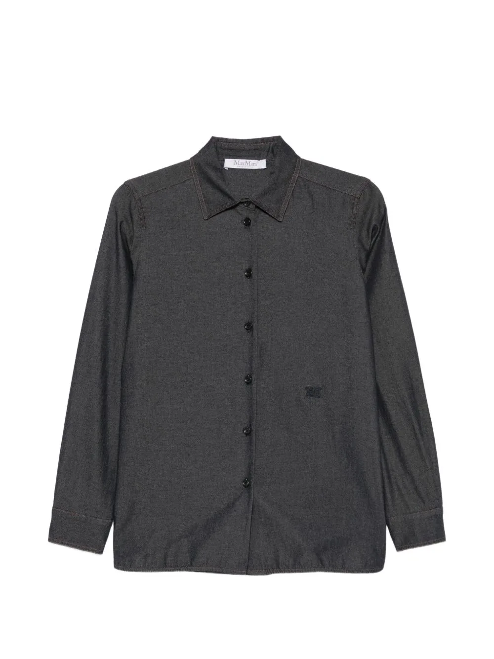 Logo-Embroidered Denim Shirt by Max Mara