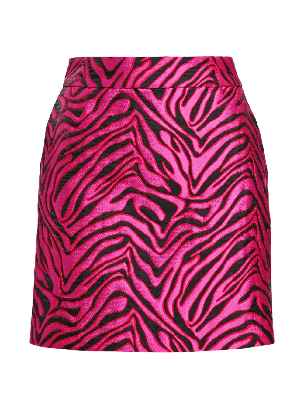 Kinley Zebra-Motif Jacquard A-Line Mini Skirt by Essentiel Antwerp