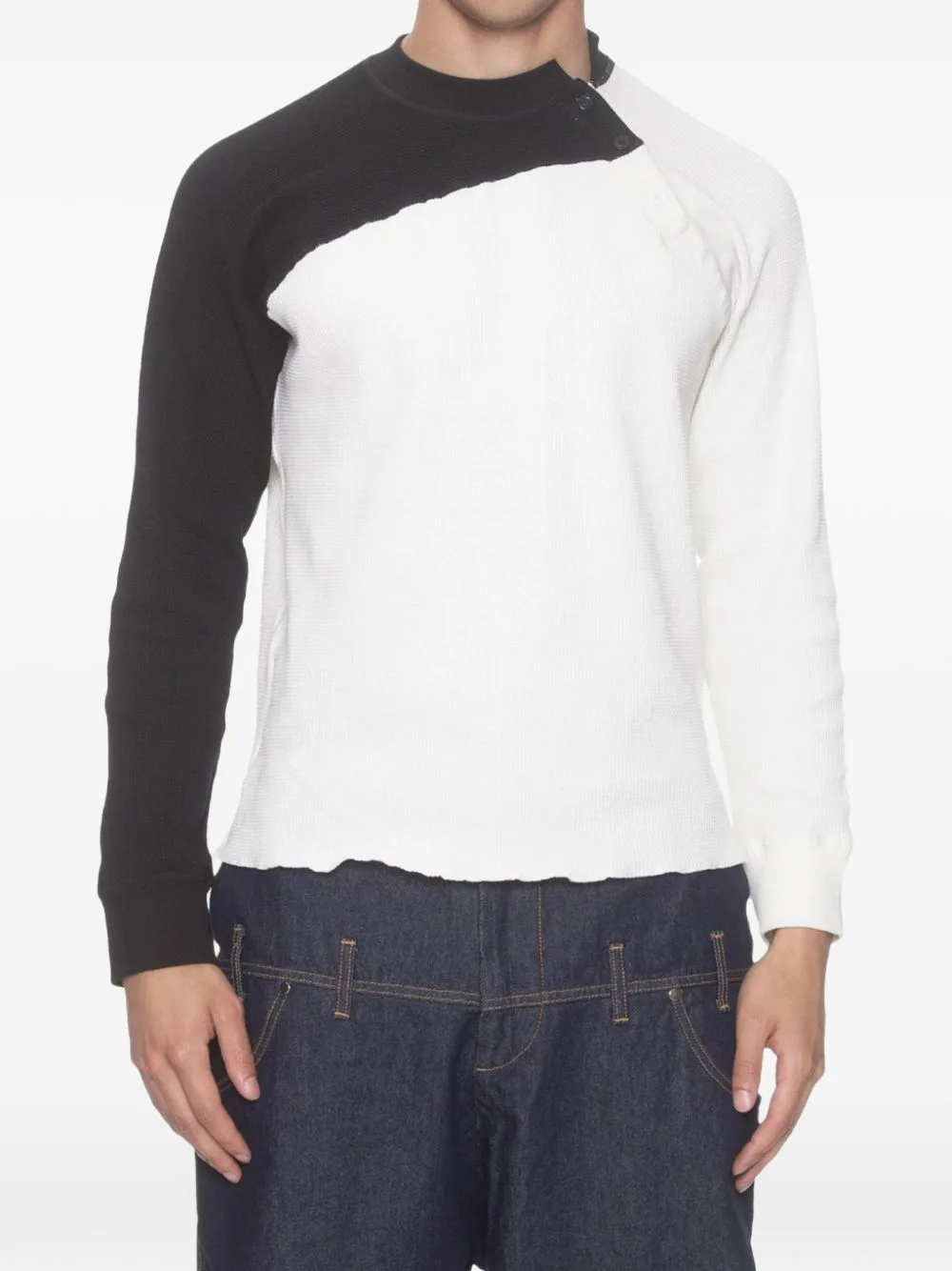 Block Asymmetrical Raglan T-Shirt by Spencer Badu