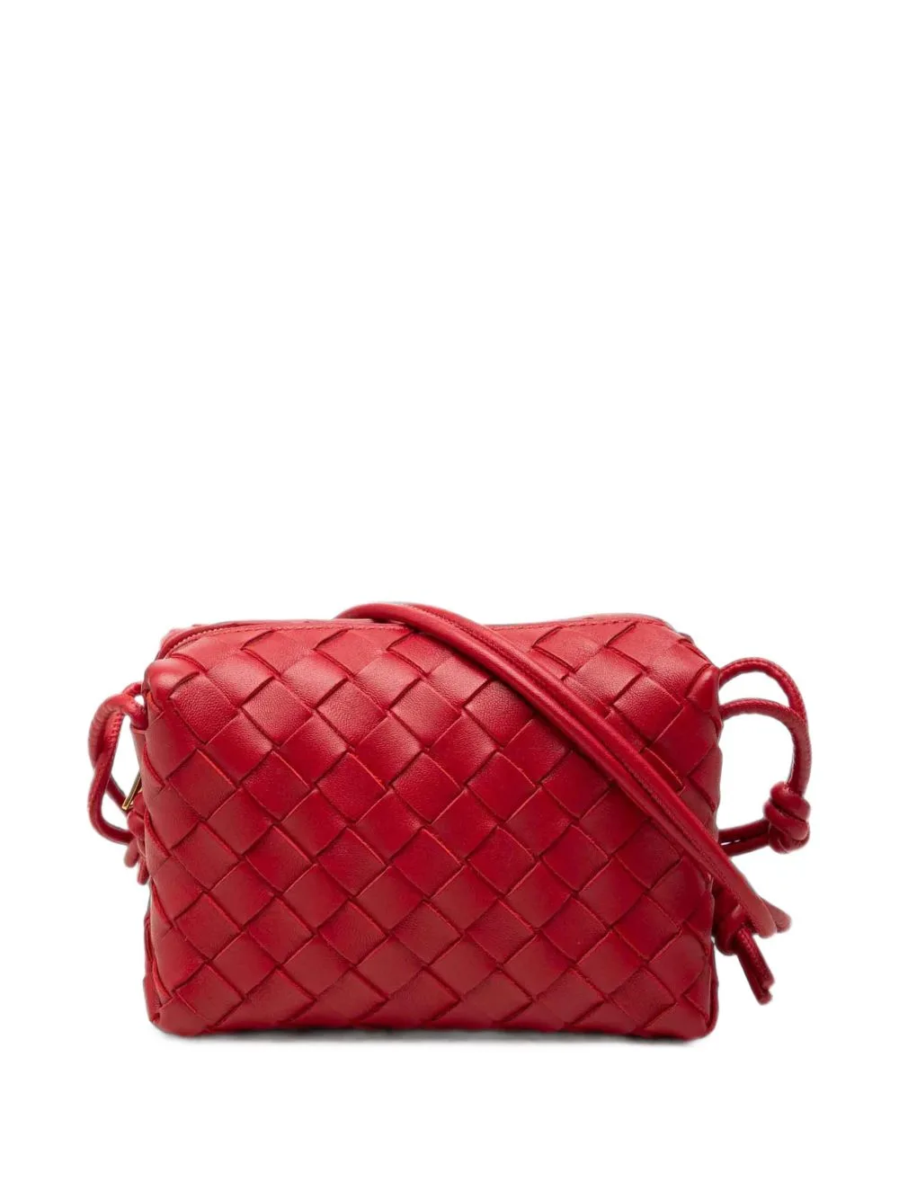 2021-2026 Mini Lambskin Intrecciato Loop Camera Bag Crossbody Bag by Bottega Veneta Pre-Owned