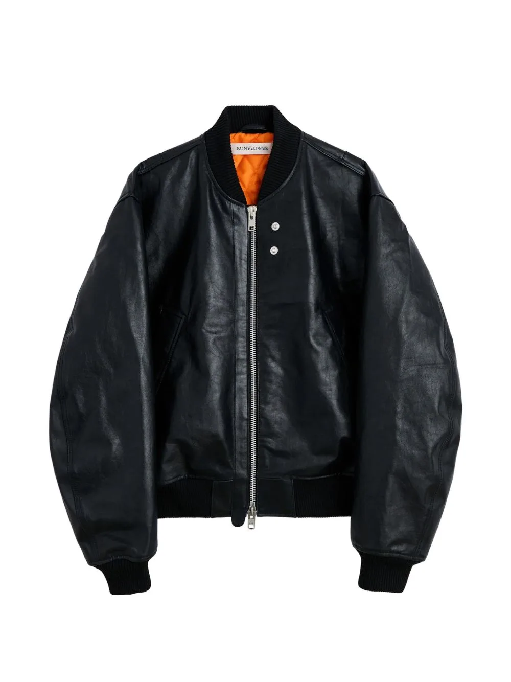 Leather Flight Jacket by Sunflower