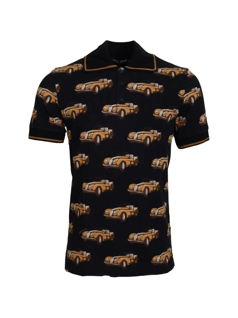 Car-Print Polo Shirt by Dolce & Gabbana