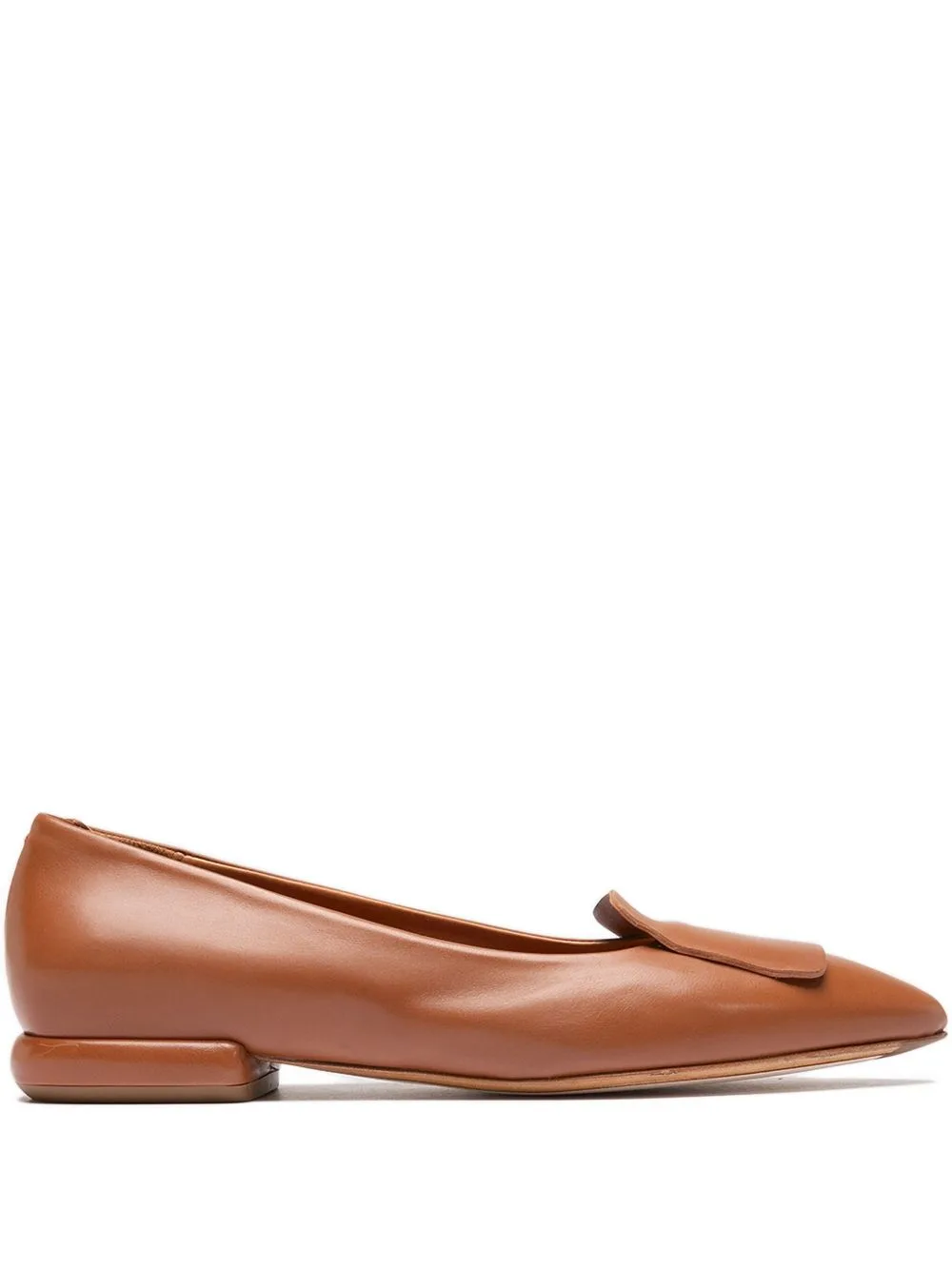 Leather Flat Pumps by Officine Creative