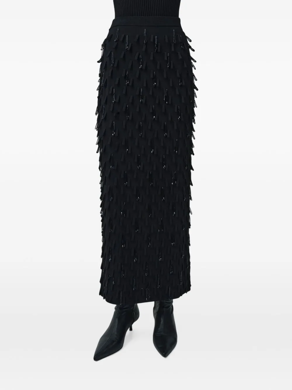 Bree Fringed Midi Skirt